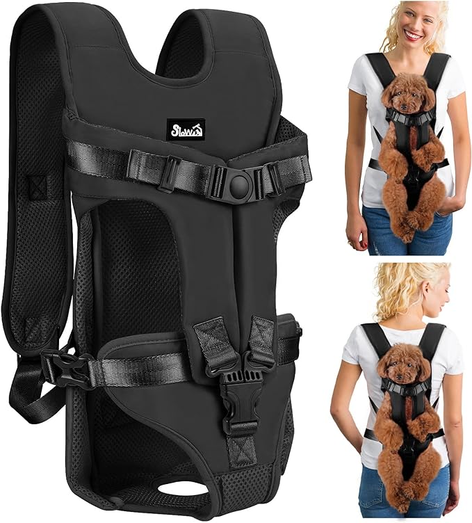 Lukovee Dog Backpack Carrier, Legs Out Easy-fit Dog Front Carrier by Lukovee