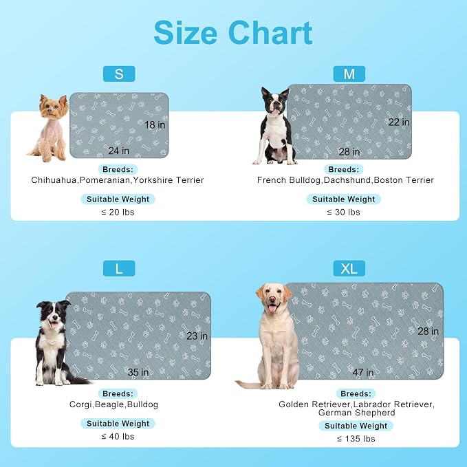 BEAUTYZOO Upgraded Dog Self Cooling Mat Ice Silk Chill Pads - Image 7