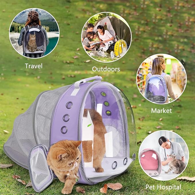 Cat Backpack Carrier Back Expandable Bubble Pet Carrier Backpack - Image 8