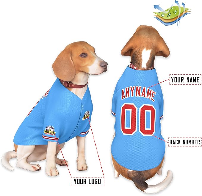 Custom Dog Baseball Jersey - Image 3