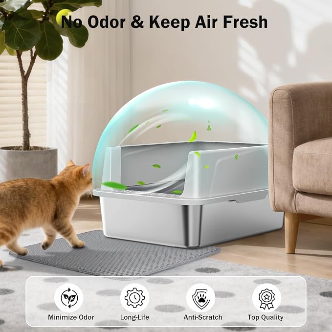 Stainless Steel Cat Litter Box - Image 5
