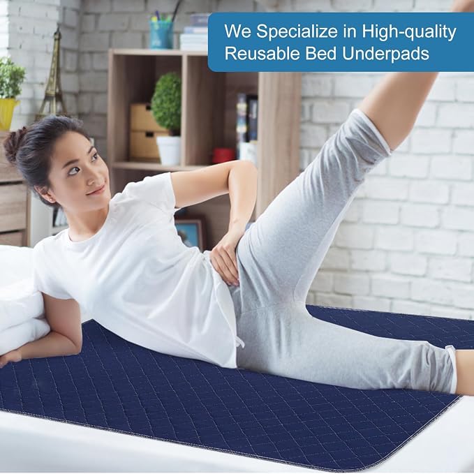 OUTCREATOR® Washable Bed Pads 34" x 76", Incontinence Mattress Protector - Image 7