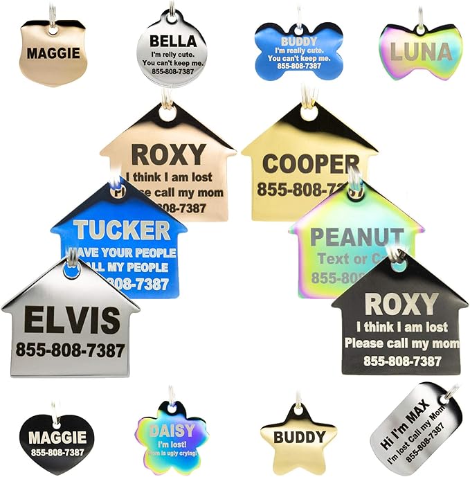 Engraved Dog Tags Personalized by PetANTastic