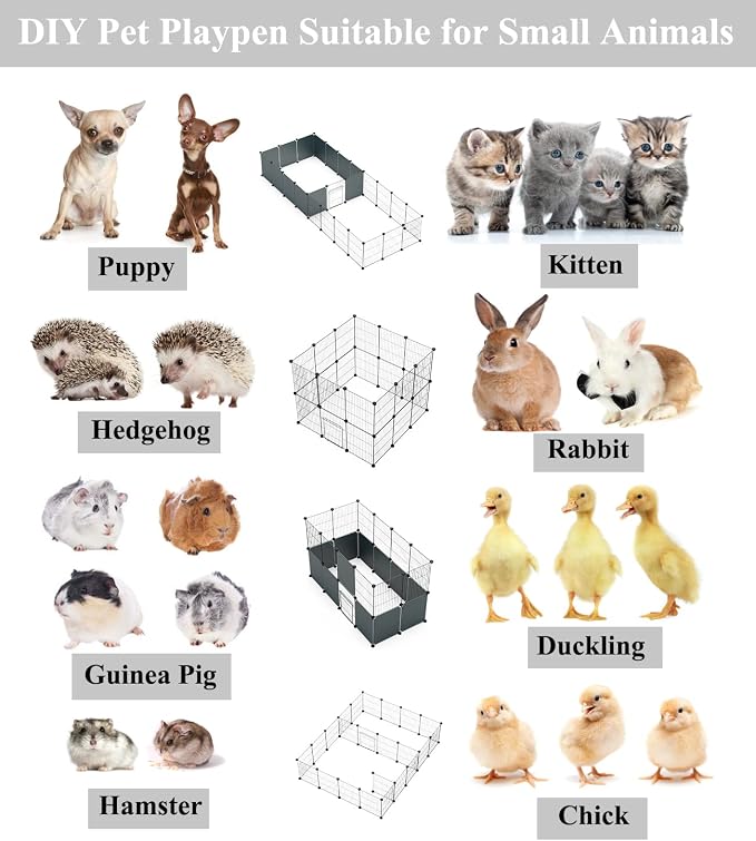 LANGXUN DIY Small Animal Playpen, Pet Playpen - Image 7