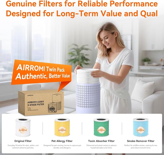 AIRROMI Air Purifier for Bedroom - Image 9