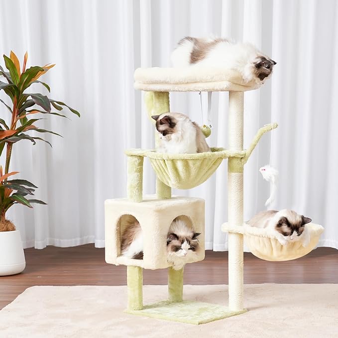 Heybly Cat Tree, 39.4 Inches Tower Condo - Image 2