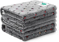 Luciphia 1 Pack 3 Blankets Super Soft Cute Dot Pattern Pet Blanket Flannel Throw by luciphia