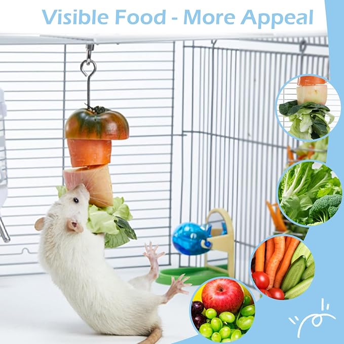 2Pcs Rat Enrichment Toys, 304 Stainless Steel Rat Foraging Toy - Image 2