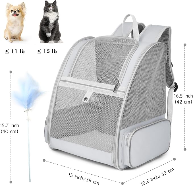 Cat Backpack Carrier, Large Pet Carrier Backpack - Image 5