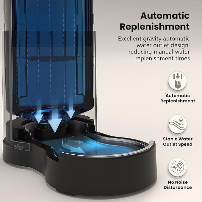 CZPET 2.5 Gallon Dog Water Bowl Dispenser, Automatic Dog and Cat Water Dispenser - Image 5