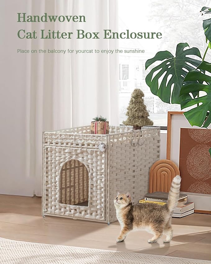Cat Litter Box Enclosure Furniture, Hidden Litter Box - Image 6