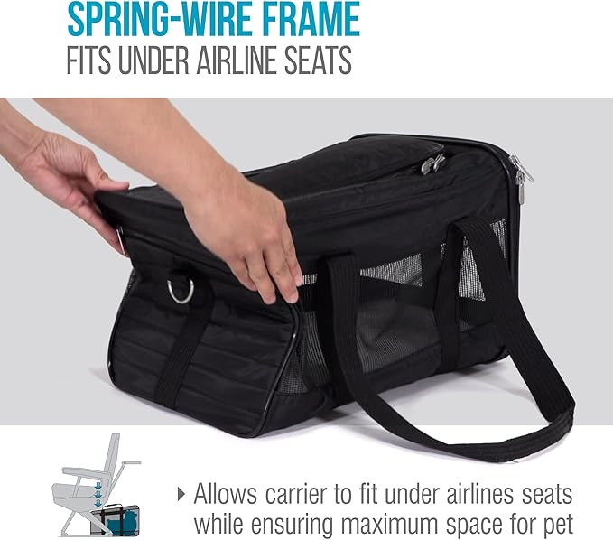 Sherpa Original Deluxe Travel Pet Carrier, Airline Approved - Image 3