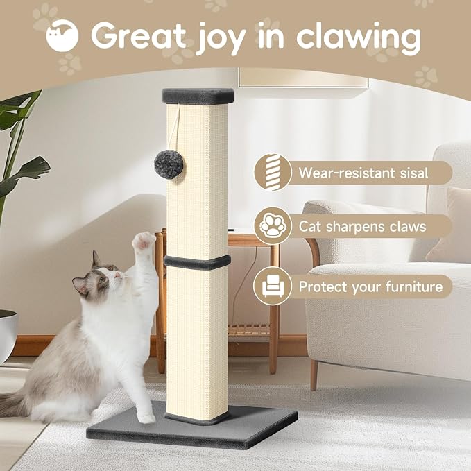 Cat Scratching Post, 32 Inch Tall Scratching Post - Image 2