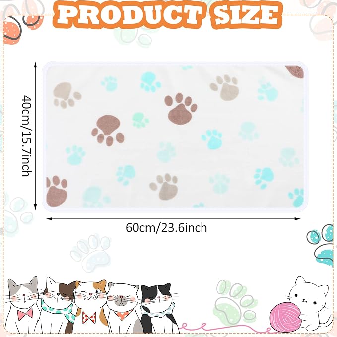 Tatuo 4 Pcs Dog Blanket for Pet Cat Blankets Indoor Puppy Teething Stuff Toys - Image 4
