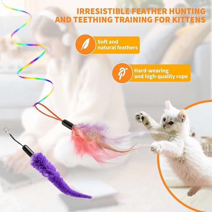 Interactive Cat Toys for Indoor Cats, Automatic Hanging Electric Cat Teaser - Image 4
