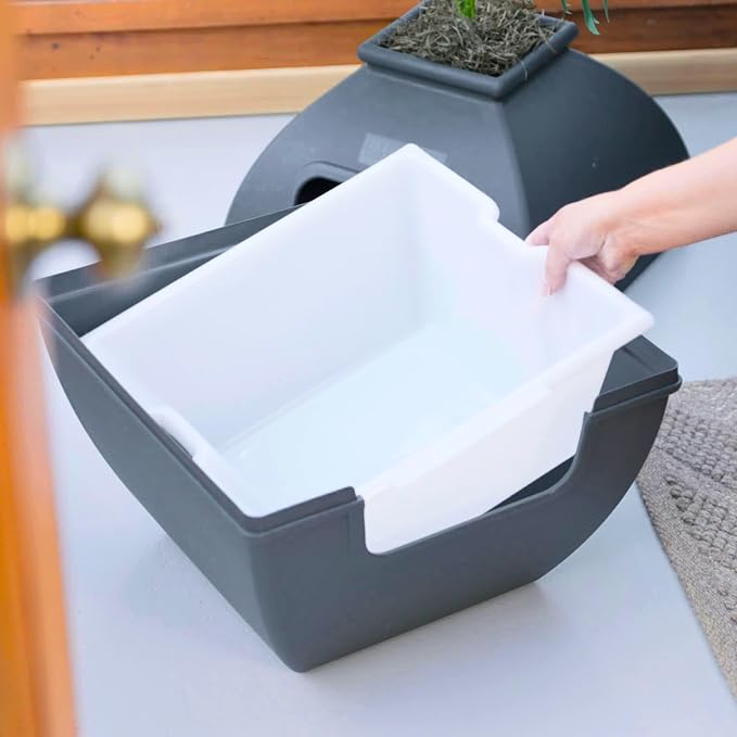 Good Pet Stuff Hidden Litter Box Planter, Decorative Cat Litter Enclosure - Image 16