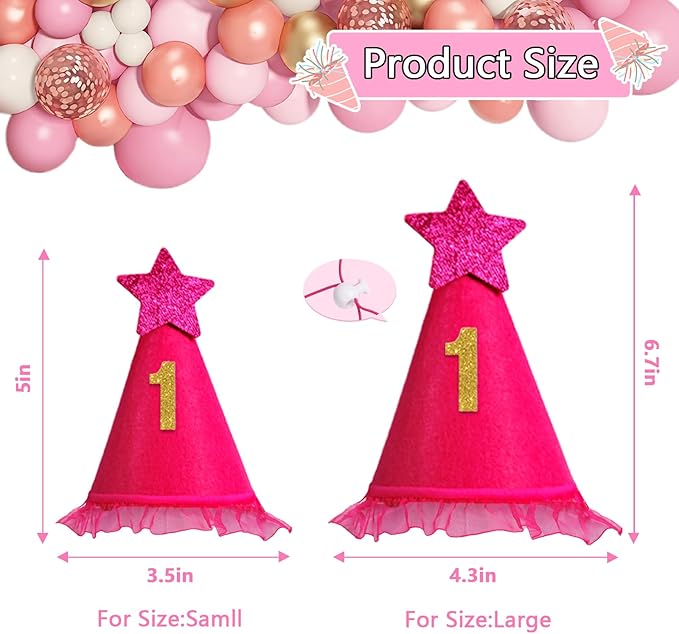 Dog Birthday Decorations Rose Pink, Dog Birthday Party Supplies - Image 5