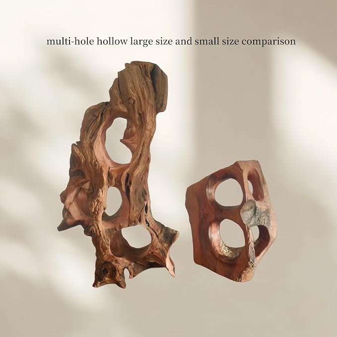 Natural Wood Aquarium Cave Betta Fish Hideout - Image 7