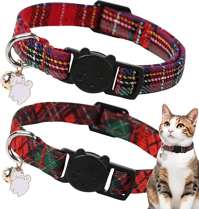 Unique style paws 2 Pack Christmas Kitten Collar Breakaway by Uniquestylepaws