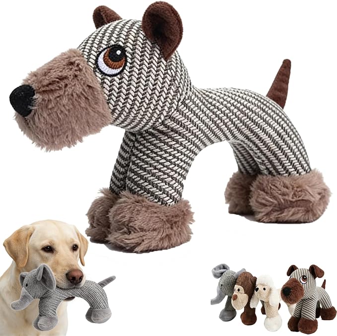 Linen Safari Companions, Squeaky Dog Chew Animals, by Unknown