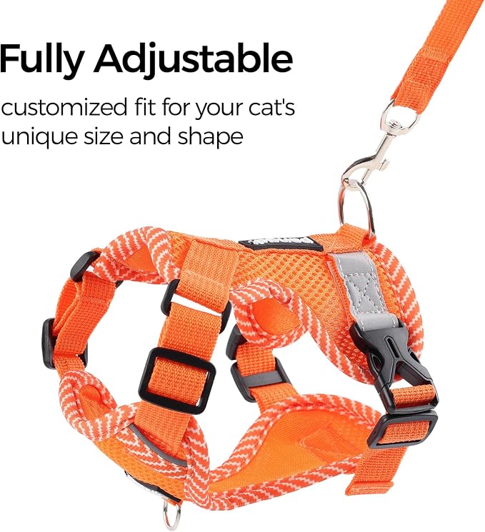 Cat Harness and Leash Escape Proof Medium Kitten Harness Bengal Cat Vest - Image 4