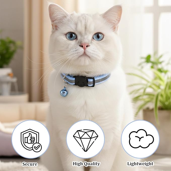 TIESOME 6 Pcs Reflective Cat Collar - Image 4
