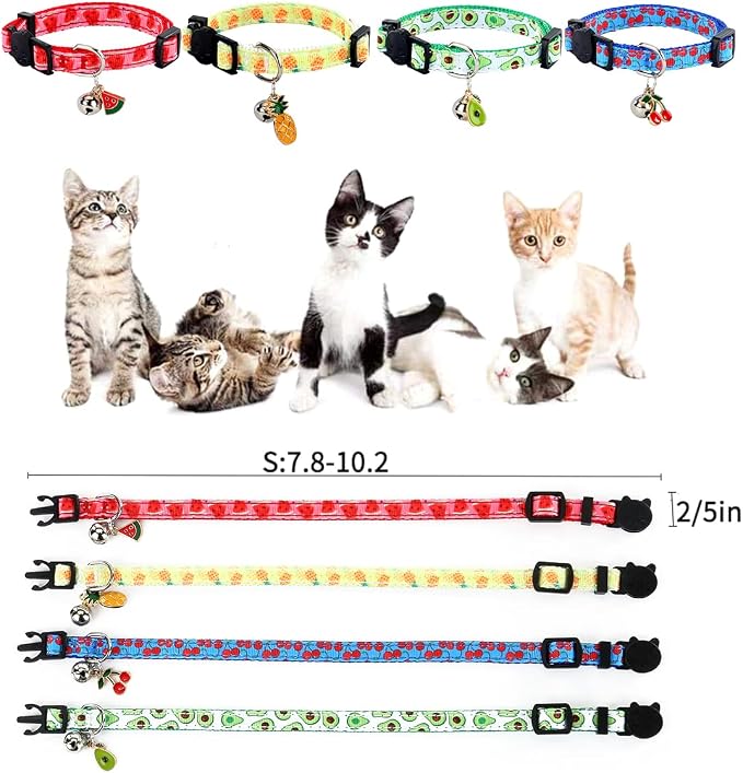 Yizepet Cat Collars with Bells, Breakaway Kitten Collar, Cute Kitty Collar - Image 5
