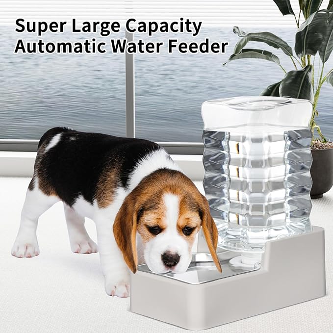 RIZZARI Stainless Steel Pet Water Feeder: 8L Gravity Waterer, Leak-Proof - Image 5