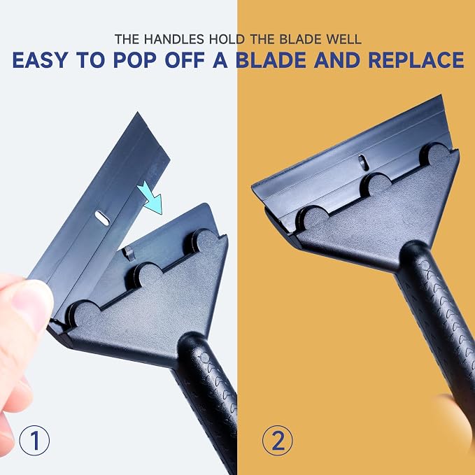 FOSHIO Long Handle Plastic Razor Blade Scraper - Image 4