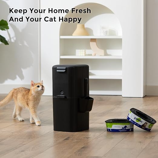 Cat Litter Trash Can for Odor Control, Hands-Free Patent Structure Litter - Image 8