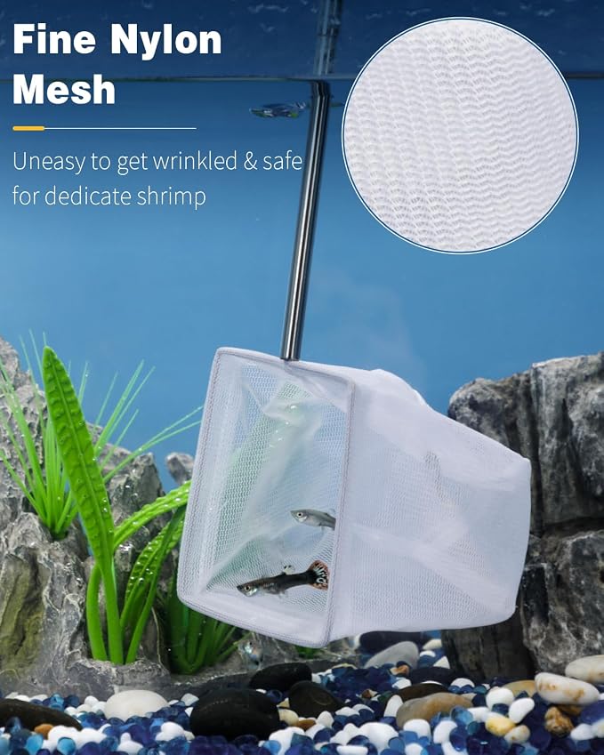 Pawfly Aquarium Shrimp Net 3 Inch Tiny Fish Tank Net - Image 2