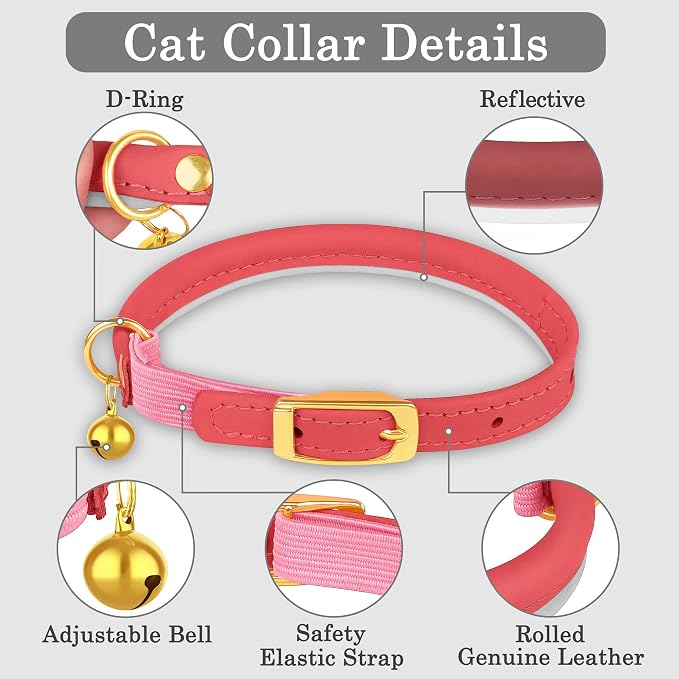 OOPSDOGGY Rolled Leather Cat Collar - Image 4