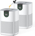 VEWIOR 2 Pack Air Purifiers for Home, Air Purifiers for Bedroom Large Room up by VEWIOR