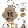 Dog Hair Keychain, Leather Pet Hair Collector Keychains, Pet Fur Keepsake Gift by Overket
