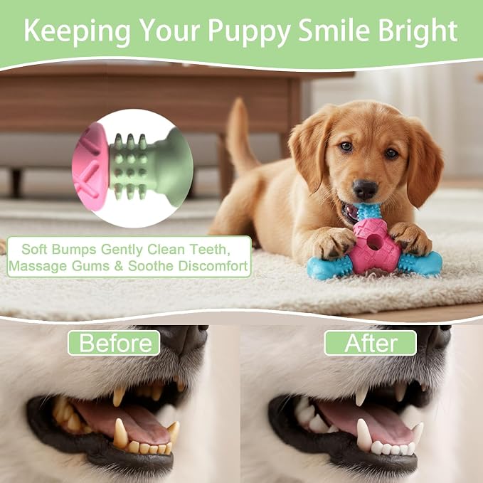 Puppy Chew Toys for Teething, Indestructible Dog Chew Toys for Aggressive - Image 4