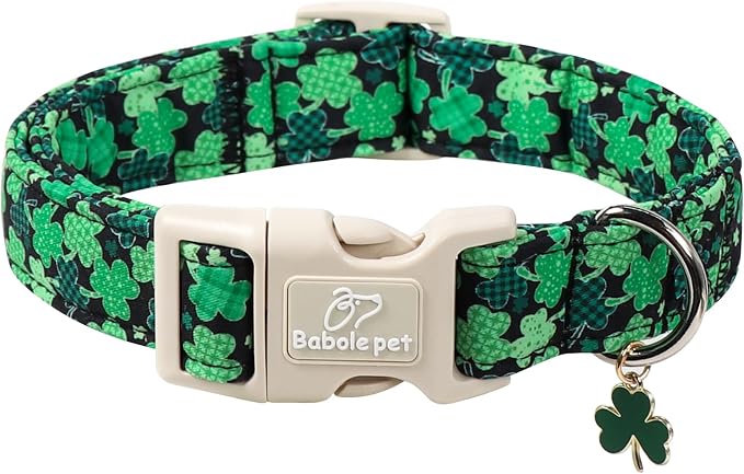 St Patricks Day Dog Collar for Puppy Small Dogs by Babolepet