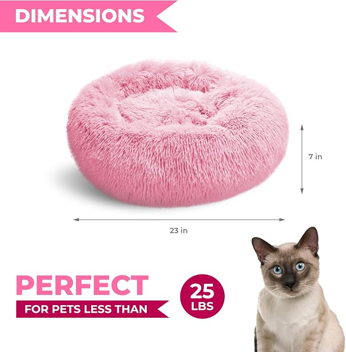 Whiskers & Friends Cat Beds for Indoor Cats Washable, Orthopedic Soft Fluffy - Image 2