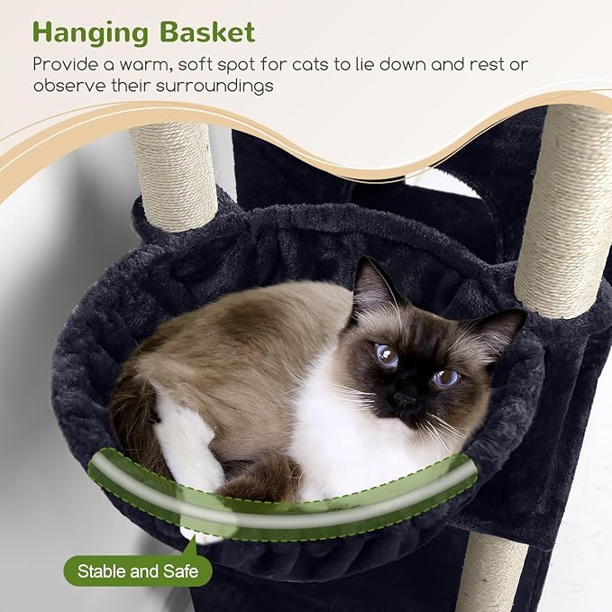 Globlazer Cat Tree Tall, 71 inches Cat Tower - Image 4
