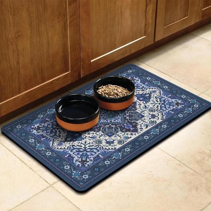 Pet Feeding Mat for Floors Waterproof Dog Mat for Food and Water Absorbent - Image 3