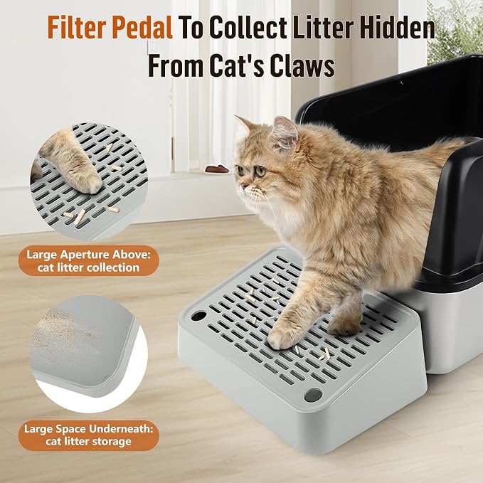 Cat Litter Box Ramp, Litter Box Step Mat - Image 2