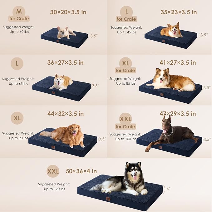 EHEYCIGA Orthopedic Medium Dog Beds - Image 4