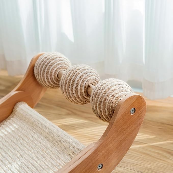 Sisal Cat Scratcher Bed with 3 Toy Balls - Image 8