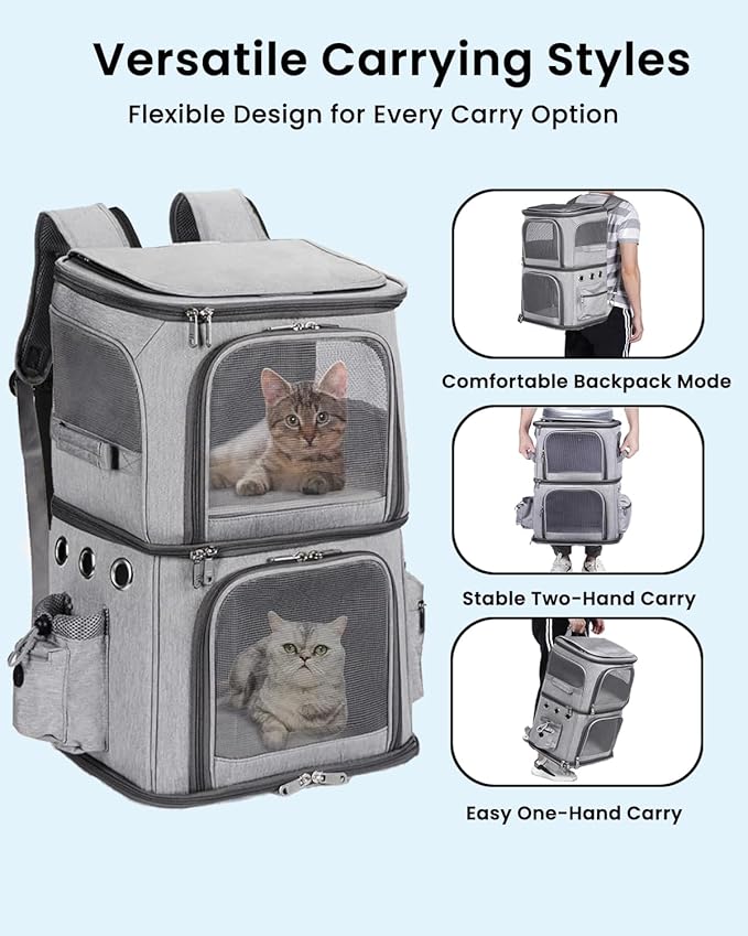 Double-Compartment Pet Carrier Backpack - Image 5
