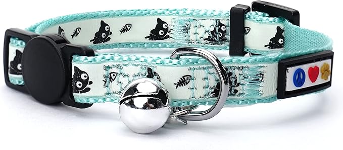 Pawtitas Glow in The Dark Cat Collar by Pawtitas