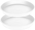 2 Pack of 19 inch Plant Saucer, 2.7" Depth Tray, Large Deep Garden Plastic by Bleuhome