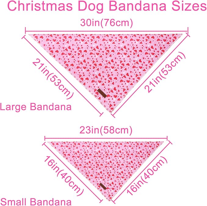 Valentine Dog Bandana - Image 3
