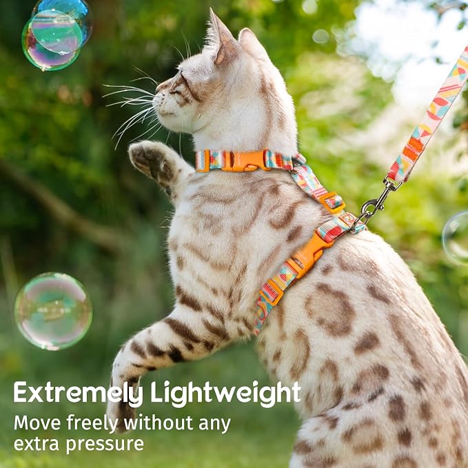Dooradar Cat Harness and Leash, Escape Proof Adjustable Kitten Vest, - Image 3