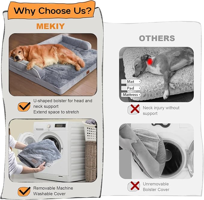 Large Dog Bed Orthopedic Washable - Image 3