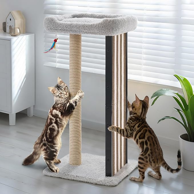 Veehoo 35" Tall Cat Scratching Post by Veehoo