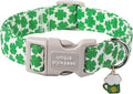 Unique style paws St. Patrick's Dog Collar Plastic Buckle Puppy Collar by Uniquestylepaws